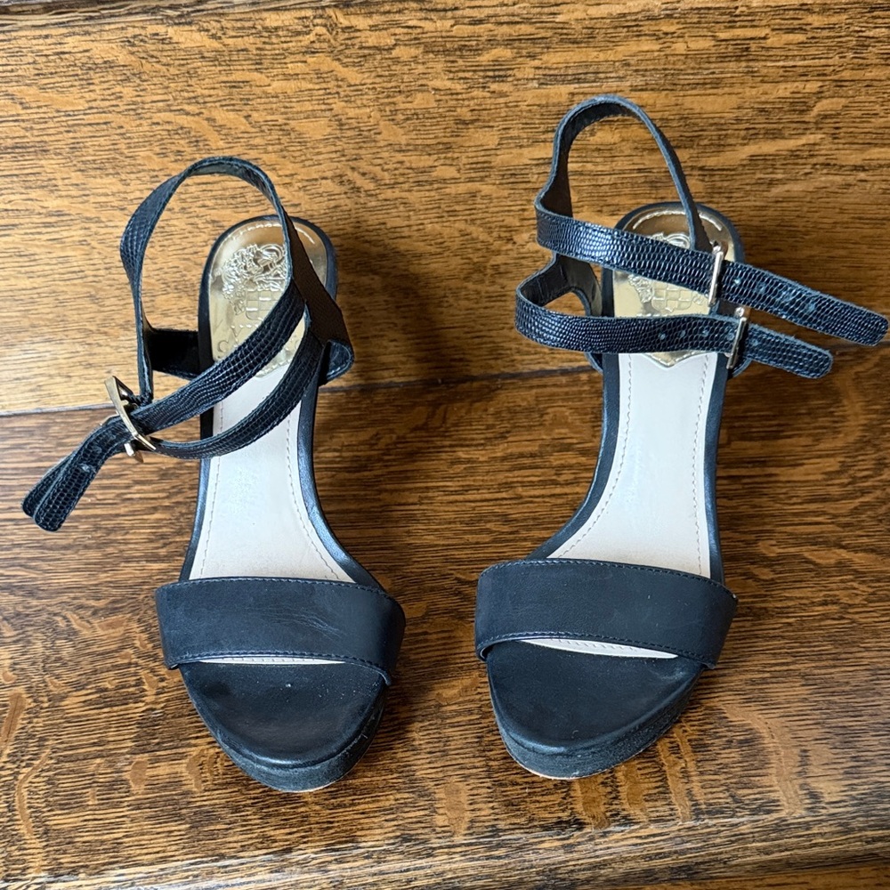 Vince Camuto Black Strappy Sandals